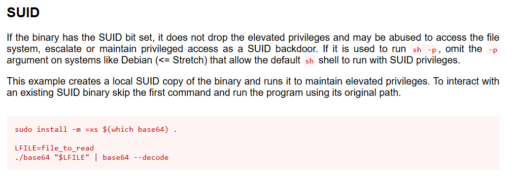 Base64-SUID